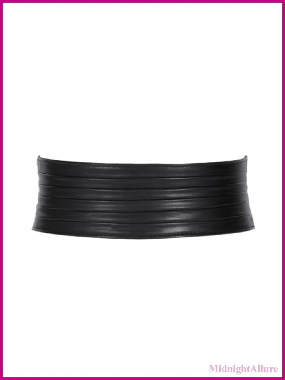 Women's Wide Elastic Belt Faux Leather Stretchy Waist Belt for Dresses